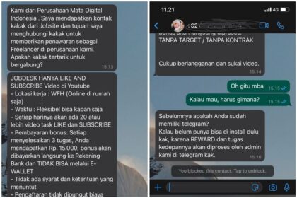 Penipuan Lowongan Kerja Likes YouTube: Dua Pelaku Ditangkap