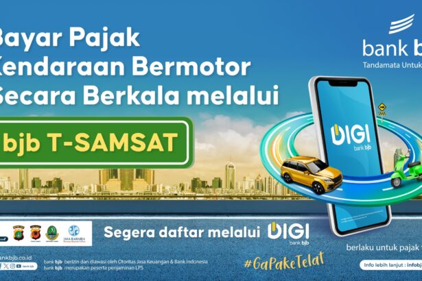 Bayar Pajak Kendaraan Kini Makin Mudah Dengan Fitur bjb T-Samsat Melalui DIGI bank bjb Saja!
