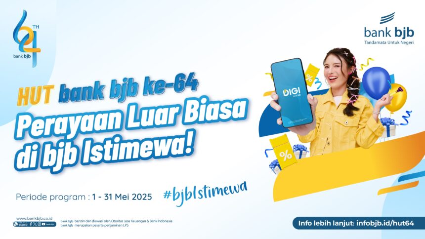 Serunya Promo HUT ke-64 #bjbIstimewa, Mulai Diskon Liburan, Kuliner Hingga Belanja Hemat!